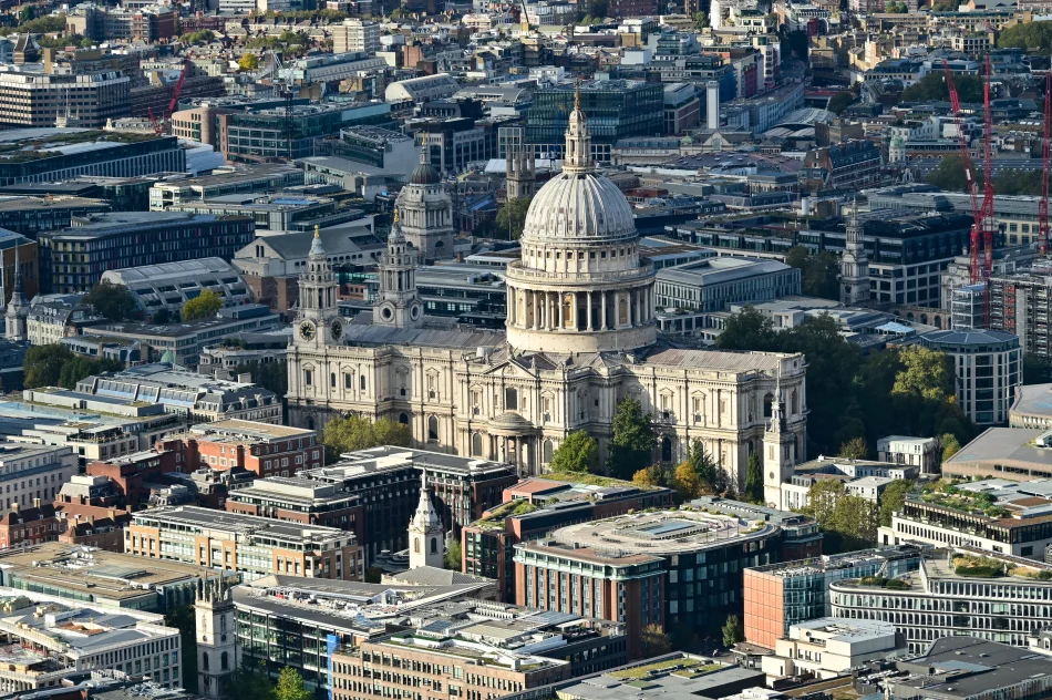 英國-倫敦-碎片塔拍聖保羅大教堂